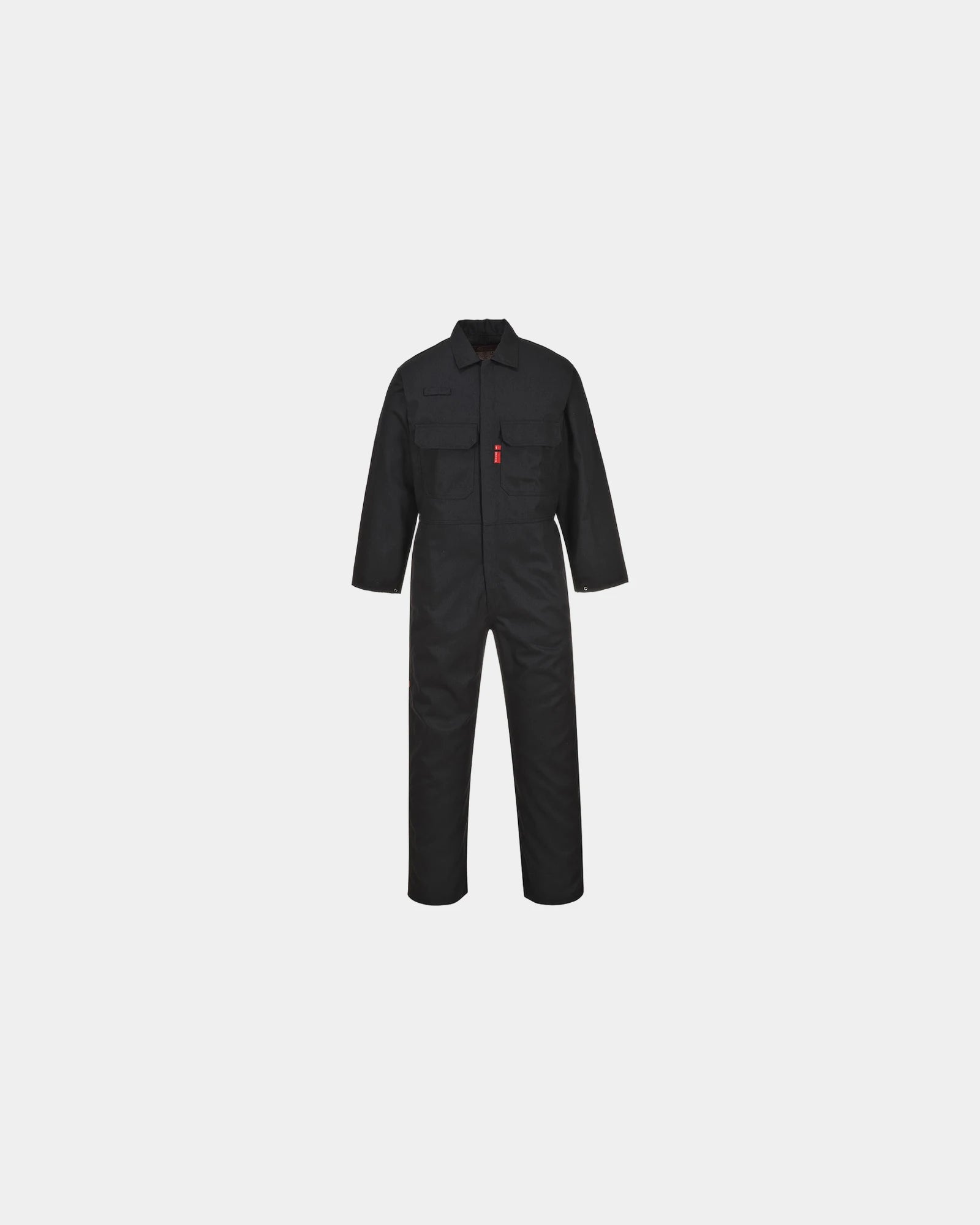 Tuta da lavoro cotone ignifugo Bizweld da personalizzare - Nero-Blu Cielo
